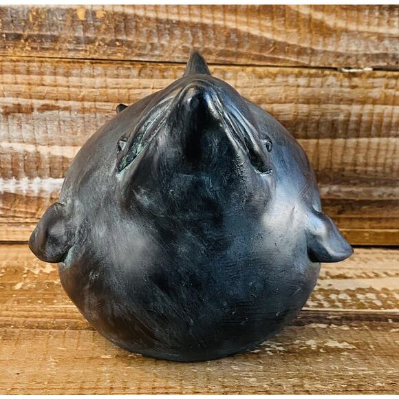 Vintage 2001 Goose Creek Portly Dolphin Statue Figure 4.75" Tall x 6" Long - Picture 4 of 10